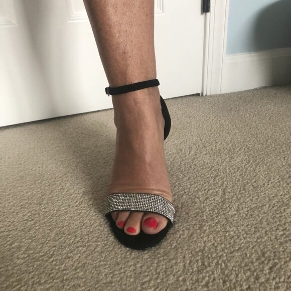 Olivia Ferguson Rhinestone High Heels Size 6.5 (Brand New) - Picture 3 of 8